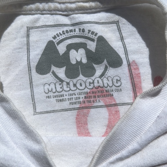 Marshmello -welcome to the mellogang- L/S graphic tee front & back print white M - Picture 3 of 7